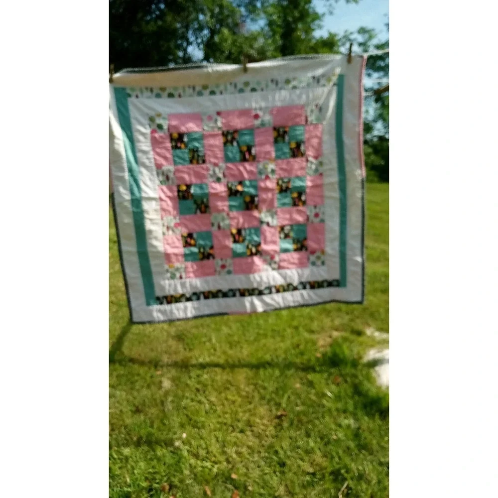 Handcrafted Childs PATCHWORK QUILT  39